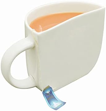 כוסות תה קרמיקה ייחודיות של חצי קרמיקה למסיבת תה, מתנה לחימוני בית | סט ספלי קפה של 2